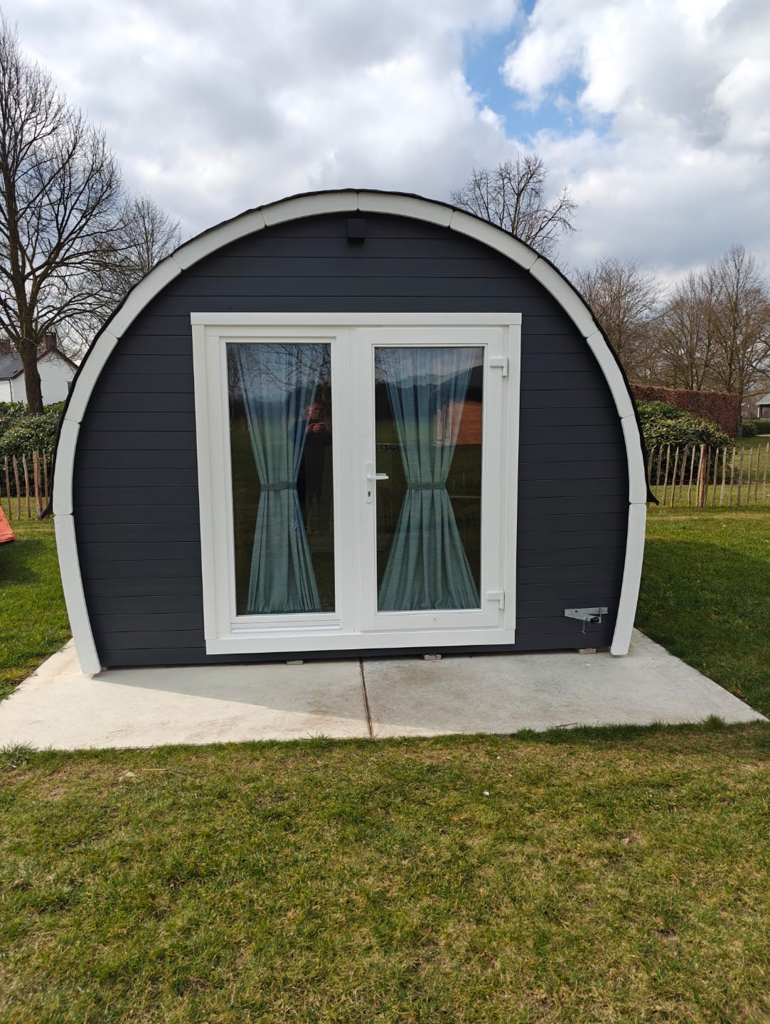 De camping pod op minicamping De Lindershoeve